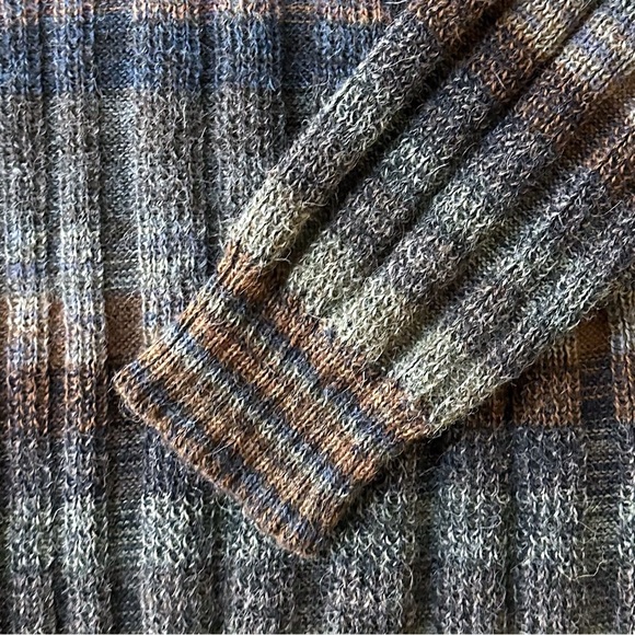 NOVICA Peruvian Alpaca Traveler Quarter Zip Stripe Sweater Men’s XL - Picture 6 of 14